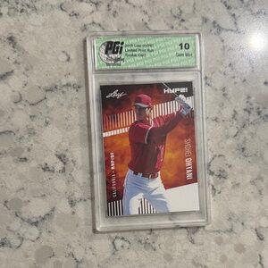 Leaf HYPE! Shohei Ohtani Red Baseball Rookie Card (Graded)